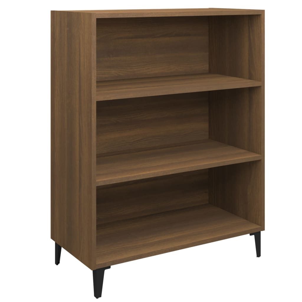 SYFAX Sideboard Braun Eichen-Optik 69,5x32,5x90 cm Holzwerkstoff