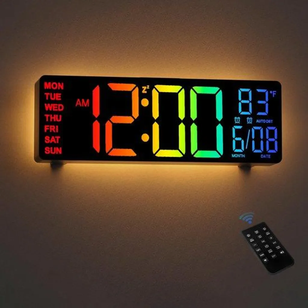 Horloge murale numérique : ne cherchez plus l'heure dans le noir