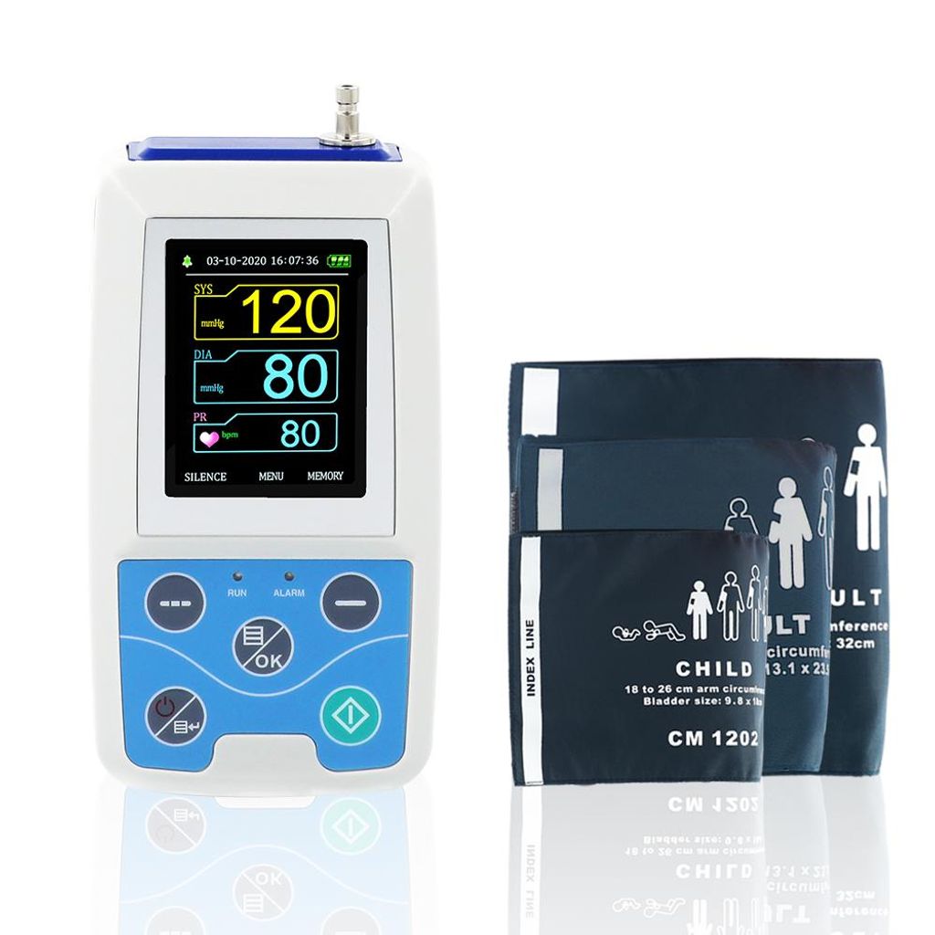 Tragbares ambulantes 24h Blutdruckmessgerät NIBP Holter 3 Produktbild 