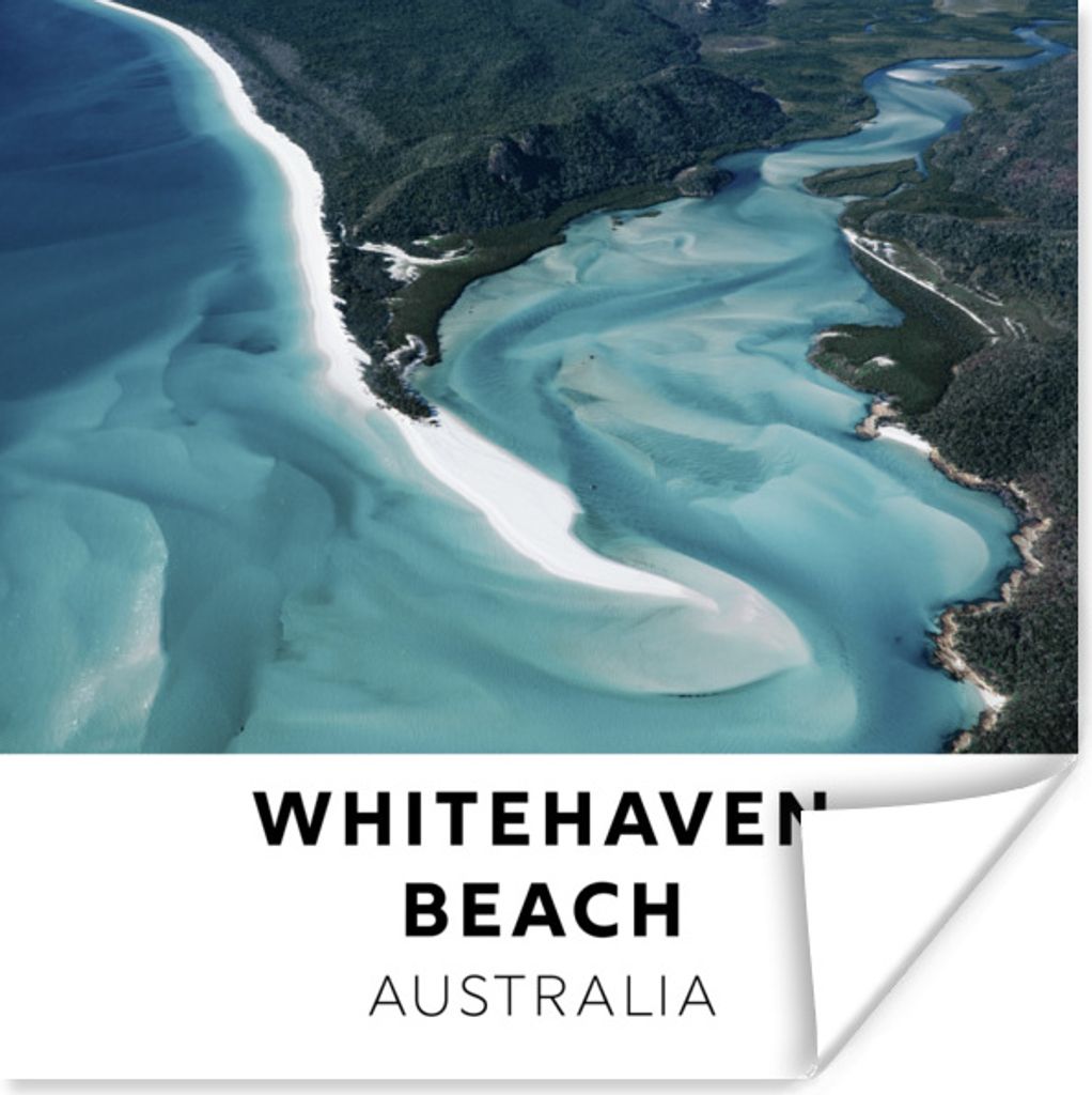 MuchoWow Poster Australien - Strand - Wasser 30x30 cm - Wandposter - Printing