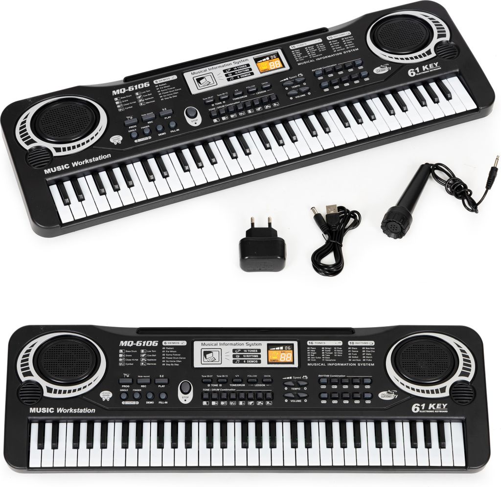 Elektryczny klawiatura do pianina z mikrofonem dla dzieci Zdjęcie produktu 