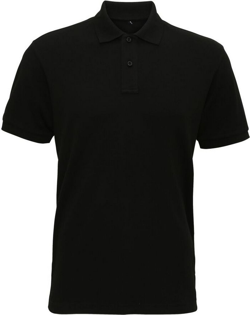 Asquith & Fox Mens SuperWeiches Polo Shirt RW6026 (XL) (Schwarz)