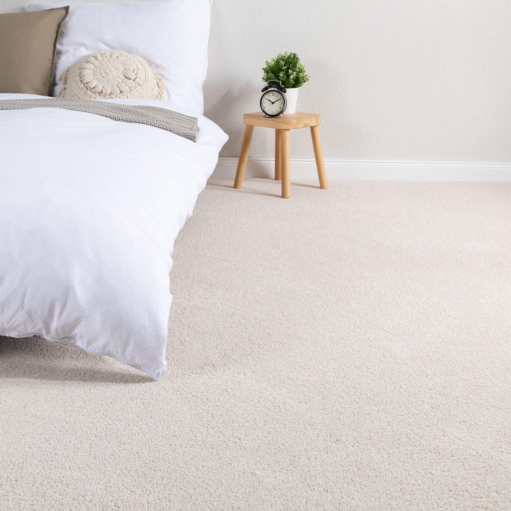 Steffensmeier Teppichboden Capri Meterware | Auslegware für Kinderzimmer Wohnzimmer Schlafzimmer | Creme, Größe: 300x500 cm