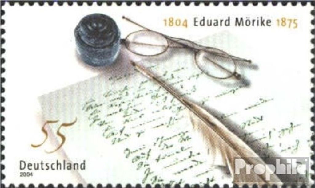 Briefmarken BRD (BR.Deutschland) 2004 Mi 2419 (kompl.Ausg.) postfrisch Mörike