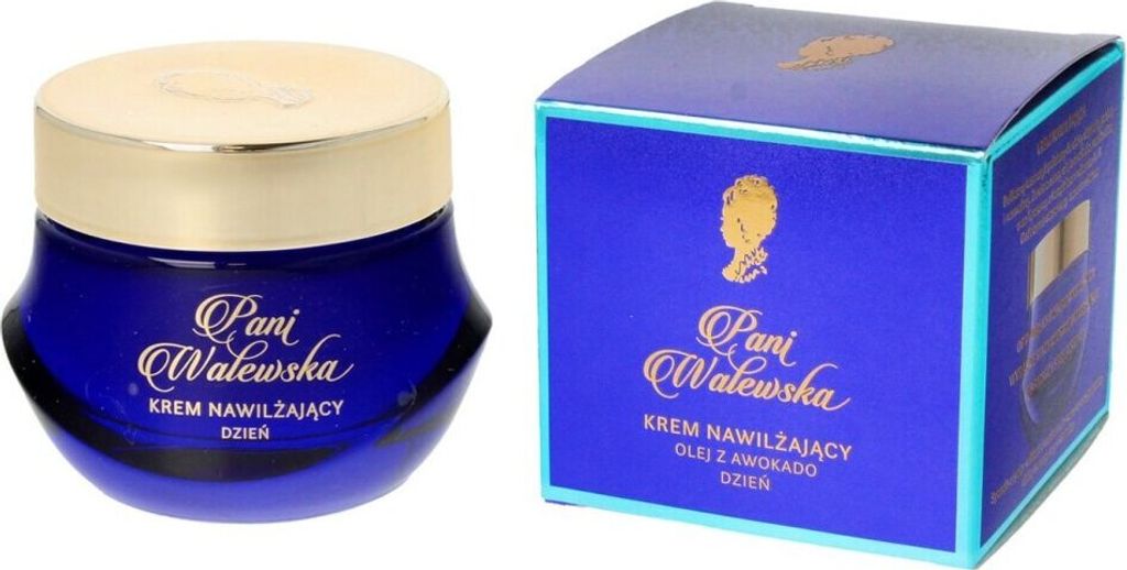A product shot of a jar of cream and its packaging.