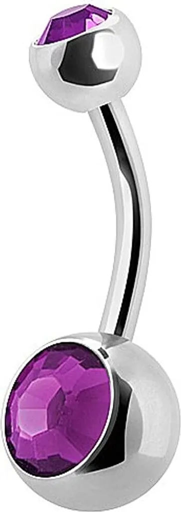Piercing Ombelico Titanio G23 Rosa 10mm - Prezzo Migliore Online