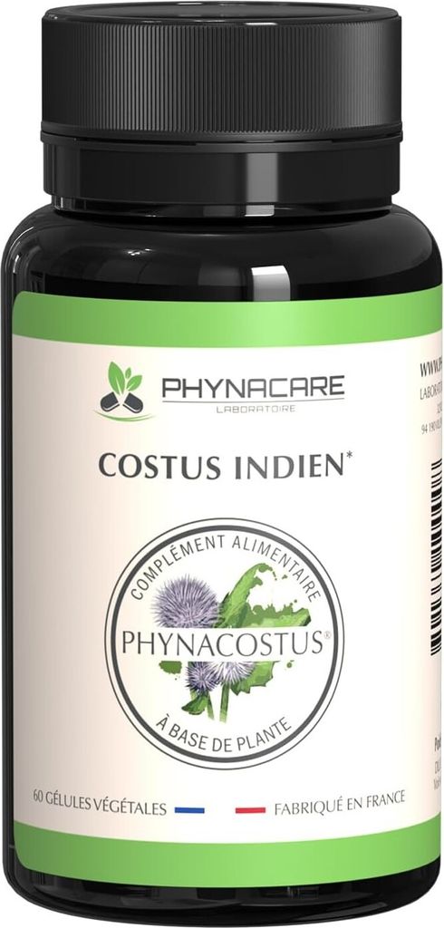 Suplemento alimenticio Phynacare Costus Indio, 60 cápsulas Imagen del producto 