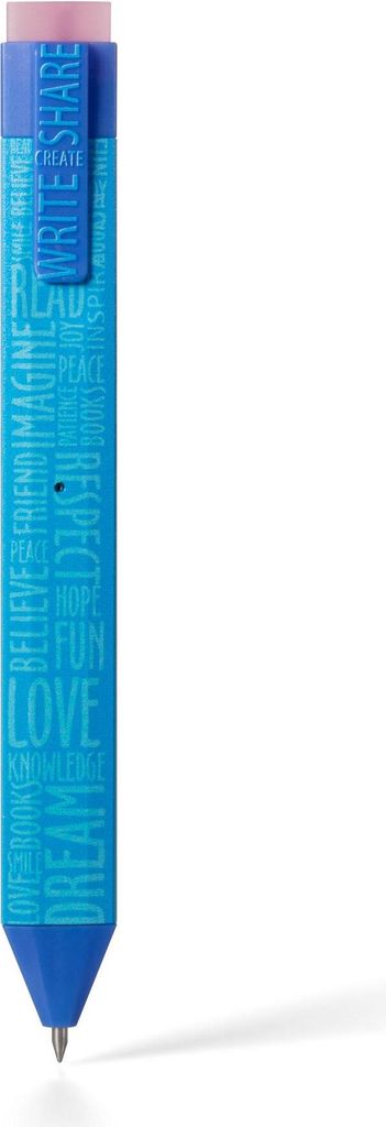 Pen Bookmark Blue Words - Stift und Lesezeichen in einem