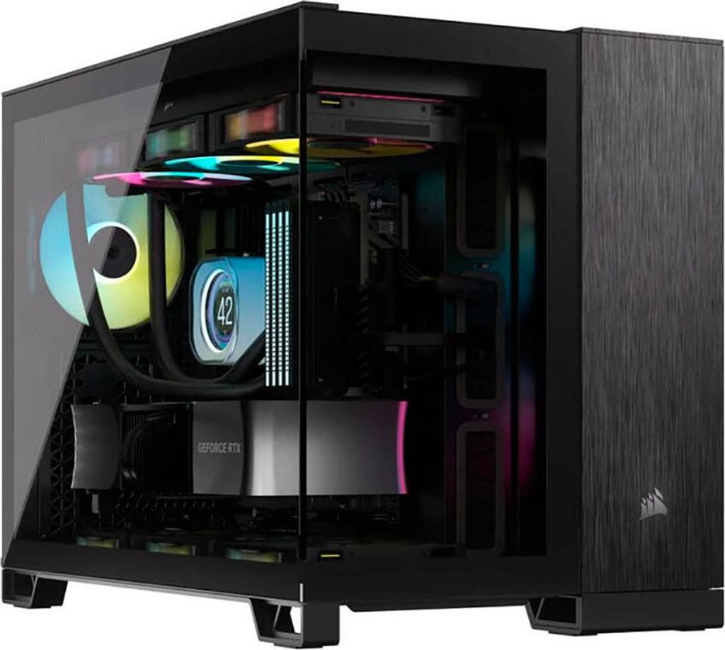 Corsair 2500X - Mid tower - micro ATX - Seitenteil mit Fenster (gehärtetes Glas)