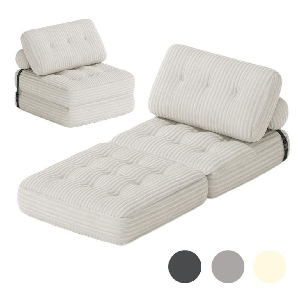 BEALIFE 3-in-1 beanbag pieghevole | Come divano, lettino e Immagine del prodotto 