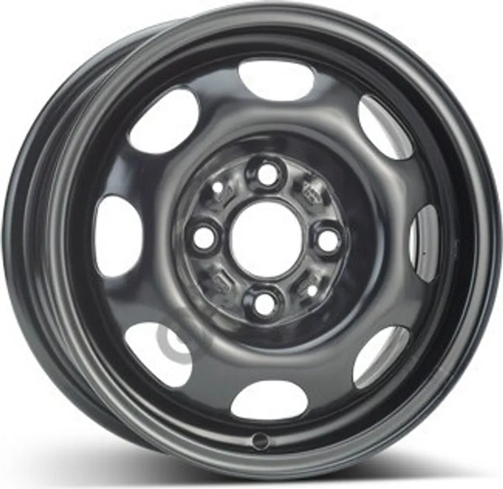 Jante acier ALCAR ACCIAIO 4645 Noir 5.5x13 ET43 Entraxe 4x100 Robuste