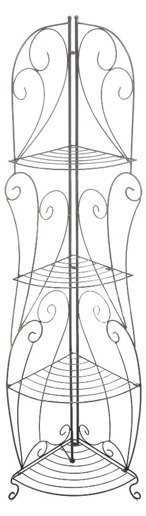 CLP Étagère Irma Bronze - Support de Rangement en Fer de Style Rétro - 9
