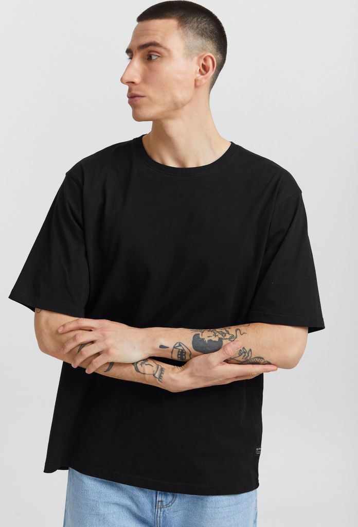11 Project PRBriggs Herren T-Shirt Kurzarm Shirt mit Rundhals-Ausschnitt Oversize Fit aus 100% Baumwolle