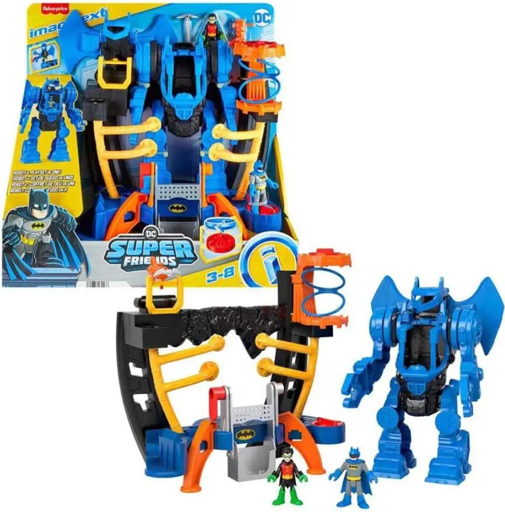 Jouet Robot Batman Géant Imaginext Centre de Commandement DC Super Friends - 10