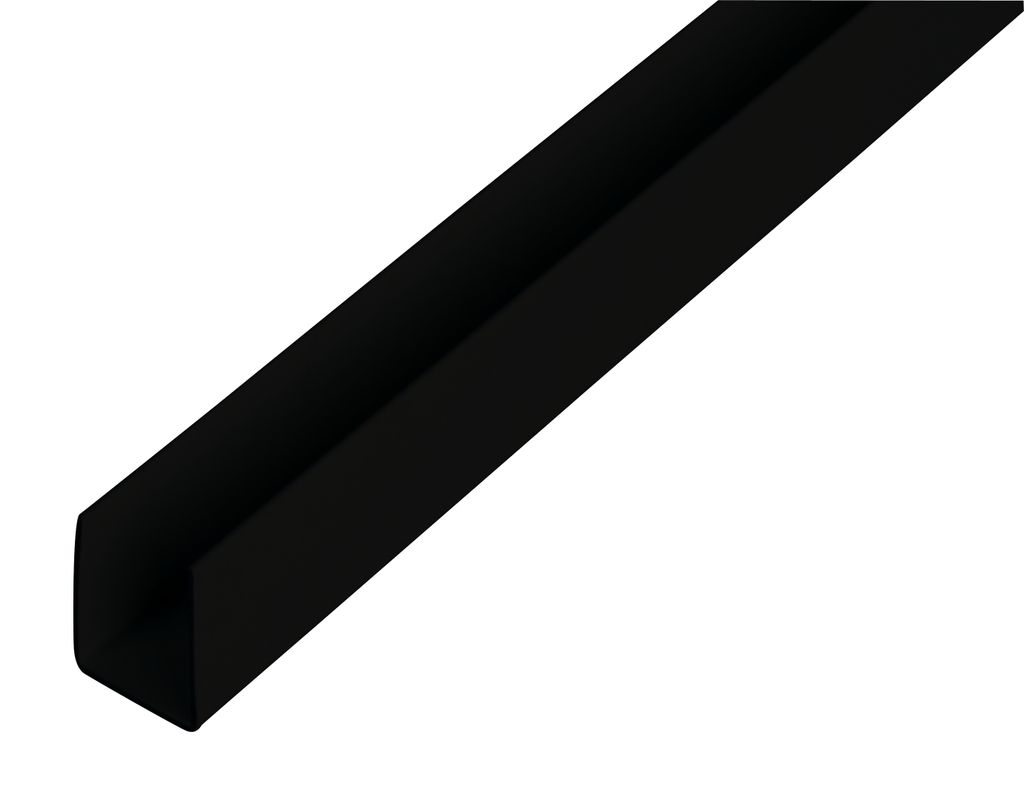 Alberts 484606 Profilo a U, plastica, nero, 1000 x 18 x 10 Immagine del prodotto 