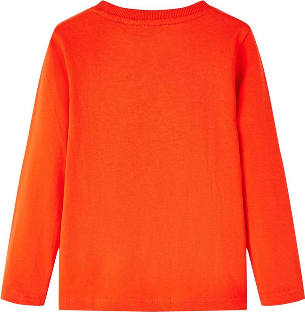 vidaXL Kinder-Langarmshirt Hellorange 116 Produktbild 