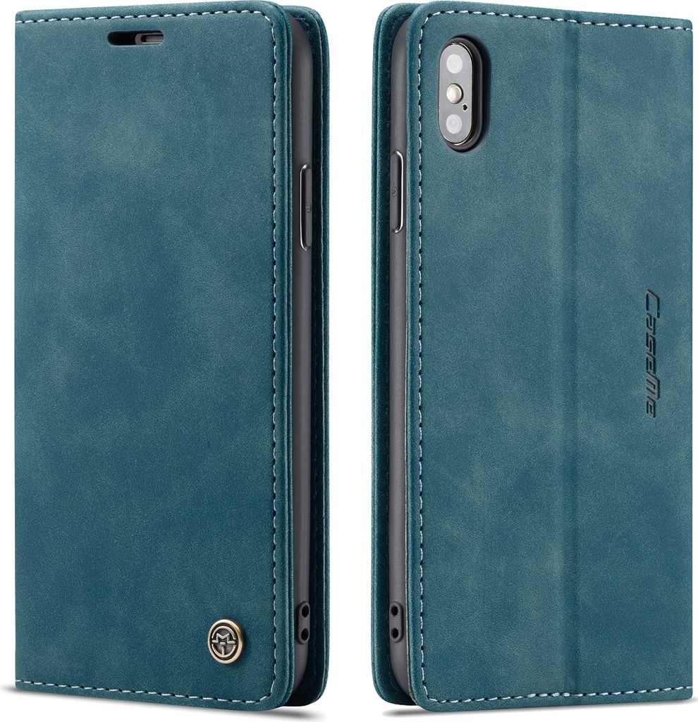 iPhone XS Max Hülle, LaimTop Retro Kunstledertasche TPU Innere, Kartenfächer, Magnetverschluss, Klapphülle mit Standfunktion Schutzhülle für i...