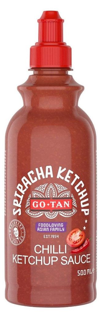 Go-Tan Sriracha Chili Ketchup 500g – Pikantny sos chili Zdjęcie produktu 