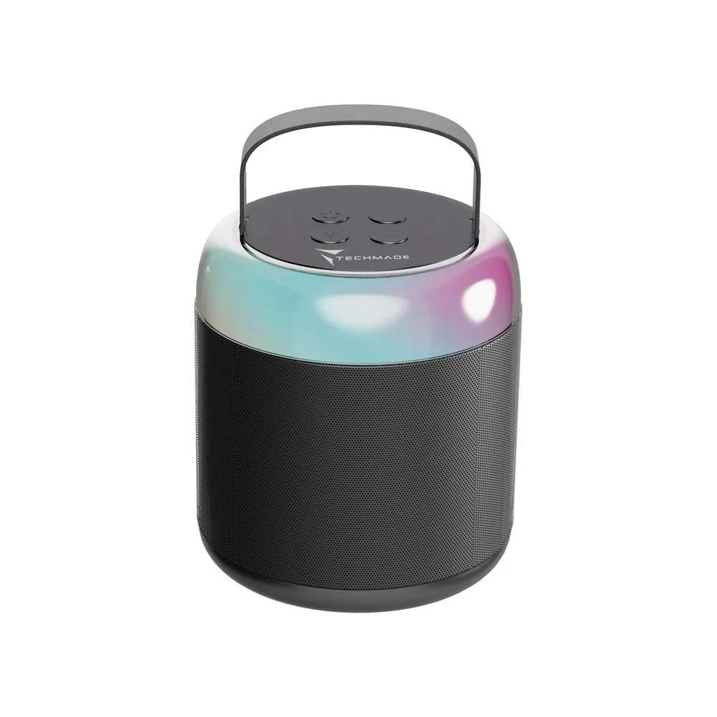 Mini enceinte de fête Bluetooth Techmade TM-K2-BK Puissance 5W Noire