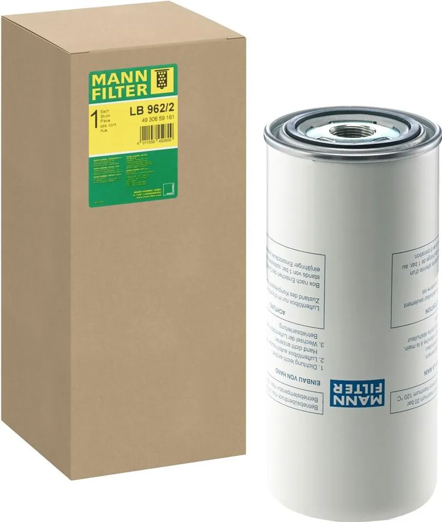 Filtre à Air Comprimé LB 962/2 MANN-FILTER Haute Pression et Durabilité