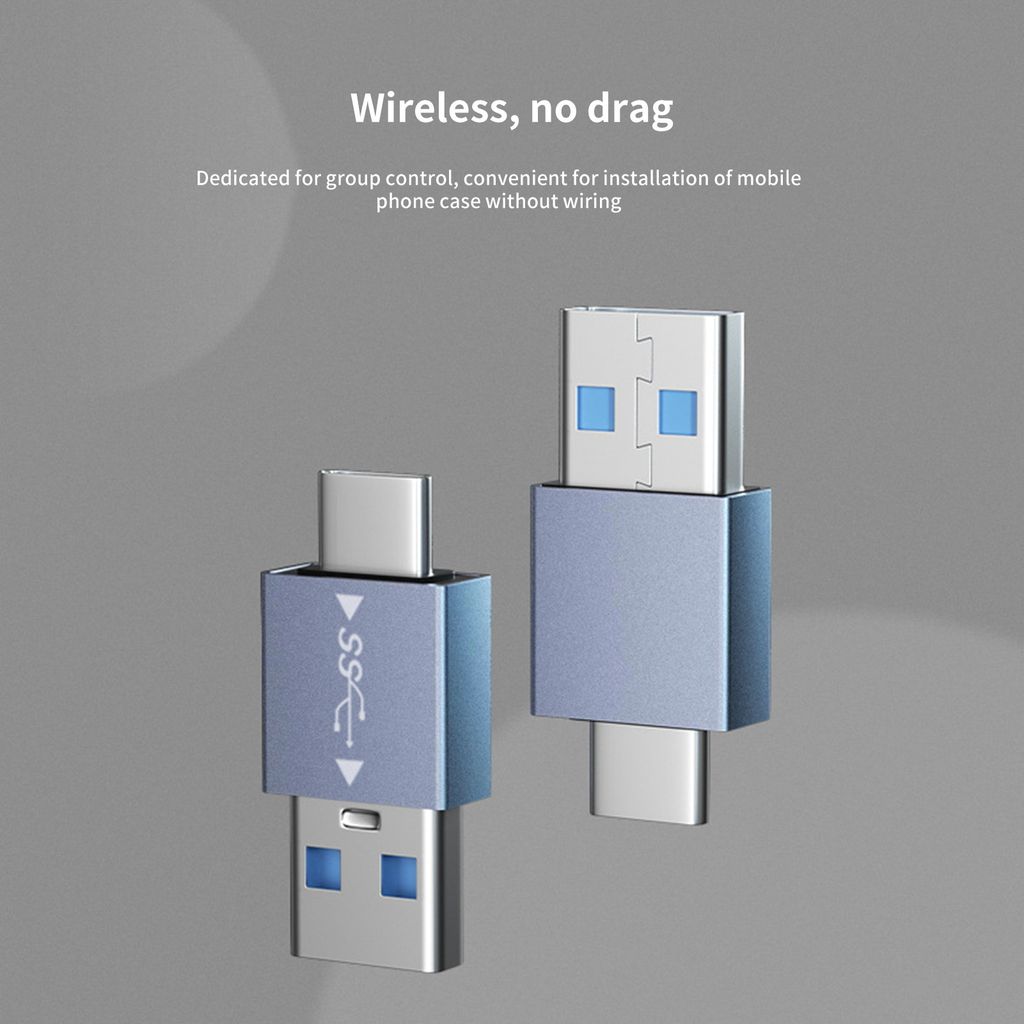 Typ-C-zu-USB-Konverter rechtwinkel OTG Mini 10Gbit / s Datenübertragung Universal Typ C Männlich zu USB ein weibliches Konverter-Computerzubehör-A
