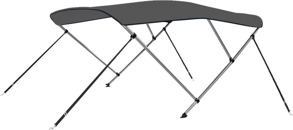 3-Bow Bimini Top Anthrazit 183x140x137 cm