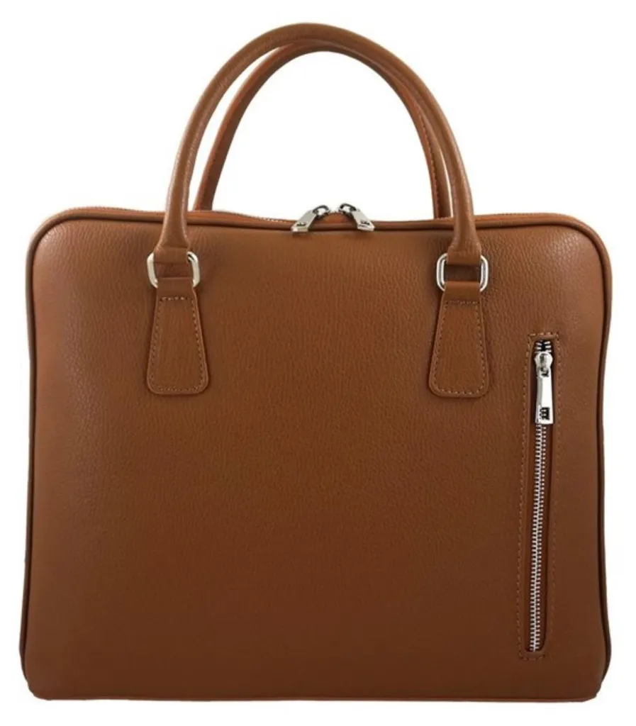 Sac cabas en cuir véritable Barberini's 89912 - Chic et pratique