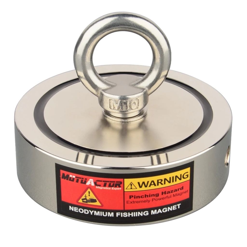 Neodym Topfmagnet, 350KG Hebekraft, doppelseitige Anziehung, D94mm