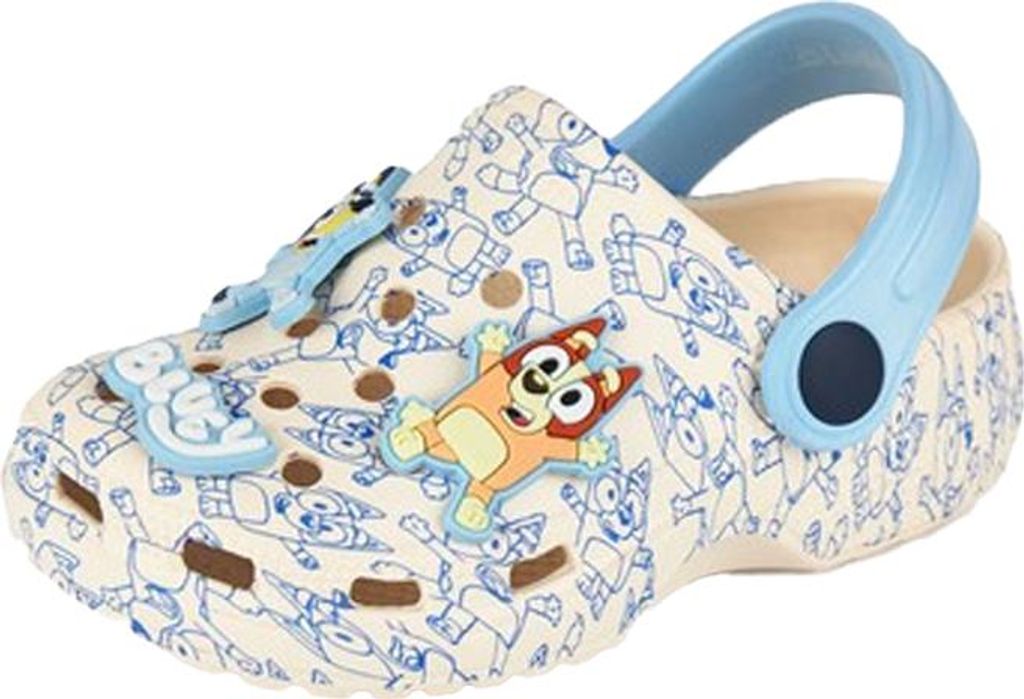 Bluey - Abzeichen Clogs für Jungen NS9501 (28 EU) (Grau)