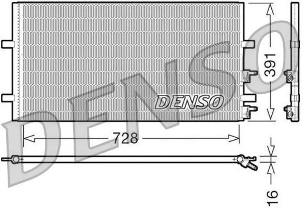 Condenseur de Clim DENSO DCN10017 Haute Performance - OE 1371571