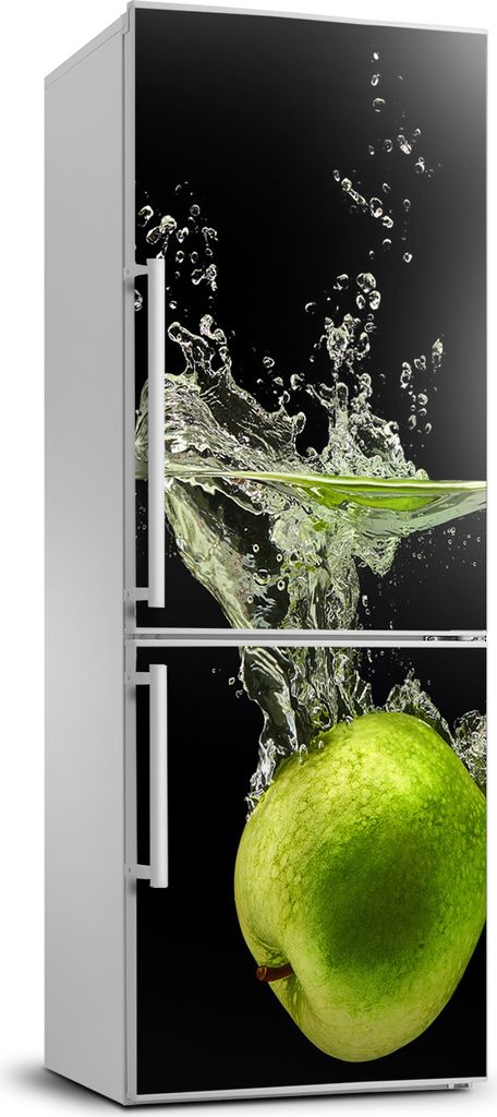 Tulup Kühlschrankdekoration - 70x190 cm - Aufkleber auf dem Kühlschrank - grüne Äpfel