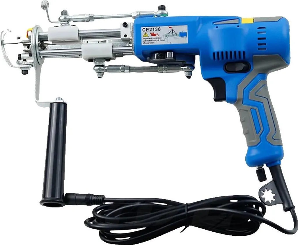 Pistolet à tufter avec vitesse réglable et prise EU en métal durable