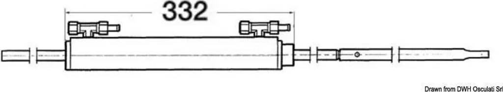 Vérin Ultraflex UC133-IOB 39429M : solution pour direction dure de bateau