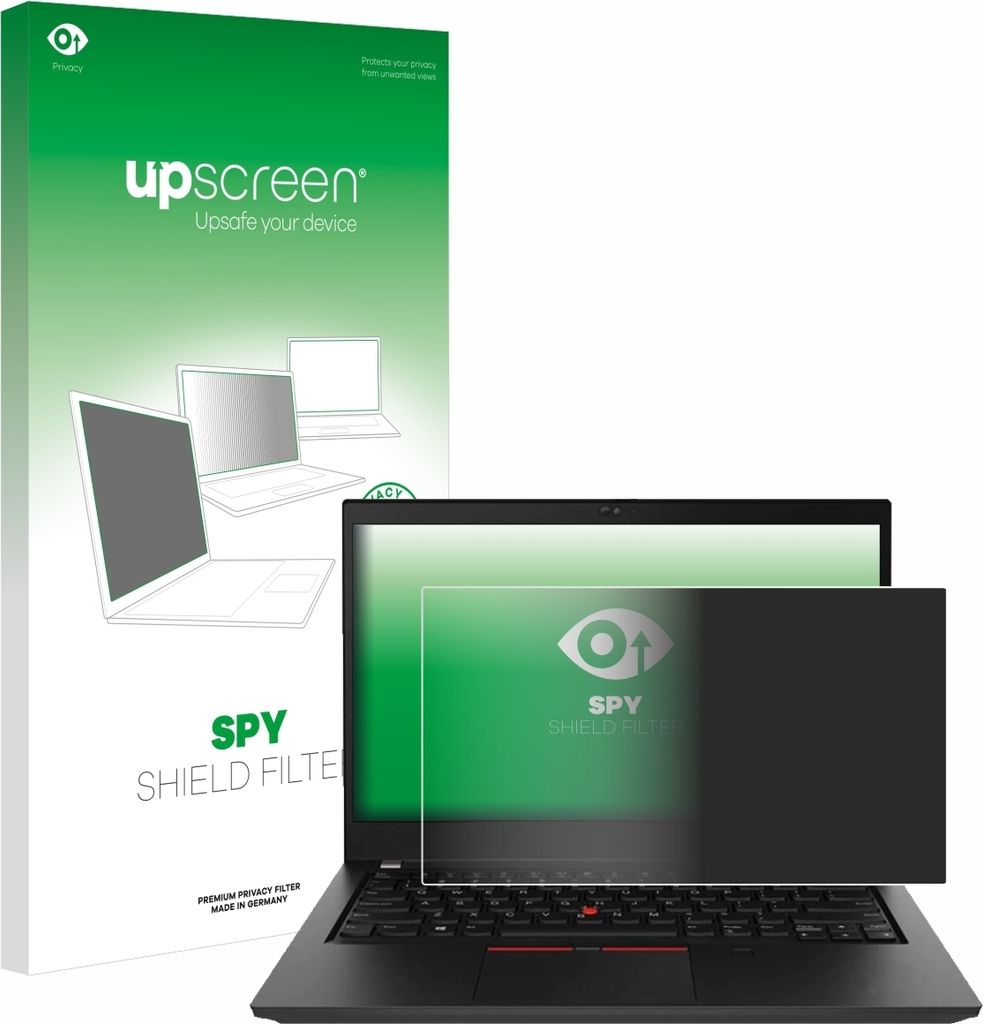 upscreen Blickschutzfilter für Lenovo ThinkPad T490 Non-Touch Anti-Spy Privacy Filter Sichtschutz Blaulicht-Schutz
