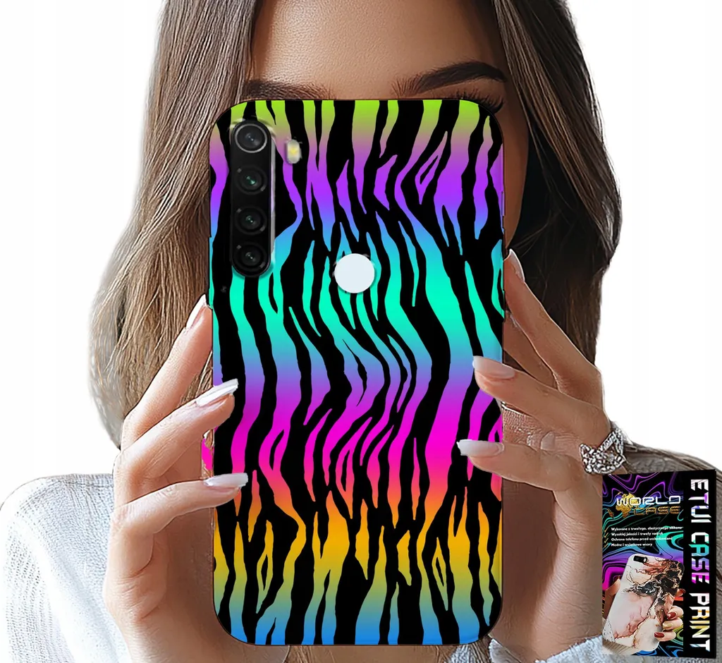 Custodia per Xiaomi Note 8T - Custodia a colori astratti + Foil