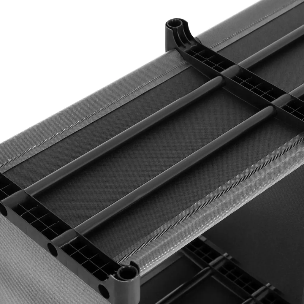 Étagère en plastique 6 cubes noir modulable pour rangement vêtements