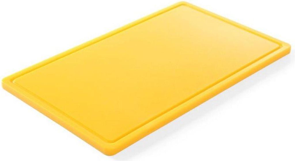 HACCP Geflügelschneidebrett GN 1/2 gelb - Hendi 826157