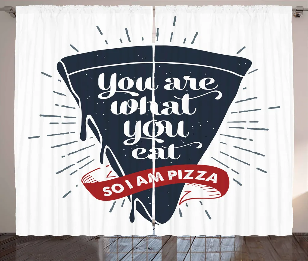 Tenda Soggiorno ABAKUHAUS Pizza Grunge 280x175 - Facile Montaggio