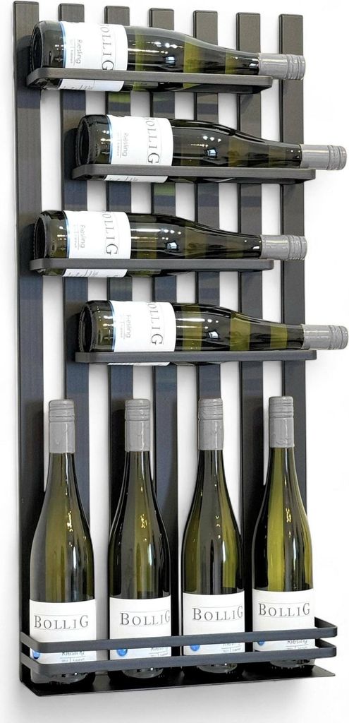 DanDiBo Stojak Na Wino Metalowy Czarny Nowoczesny 96692 Zdjęcie produktu 