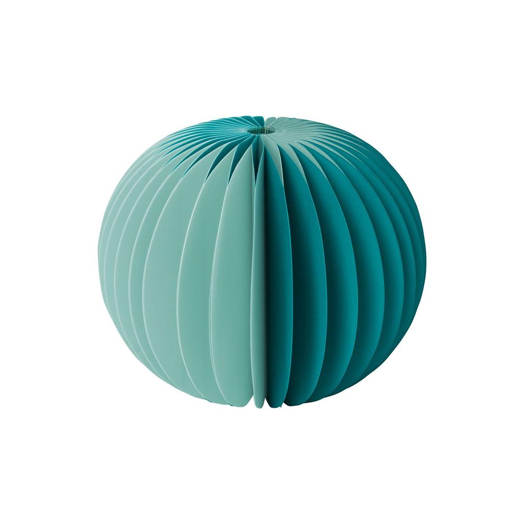Remember Papiervase Yuki - Petrol - 13 cm (h). Durchmesser Produktbild 