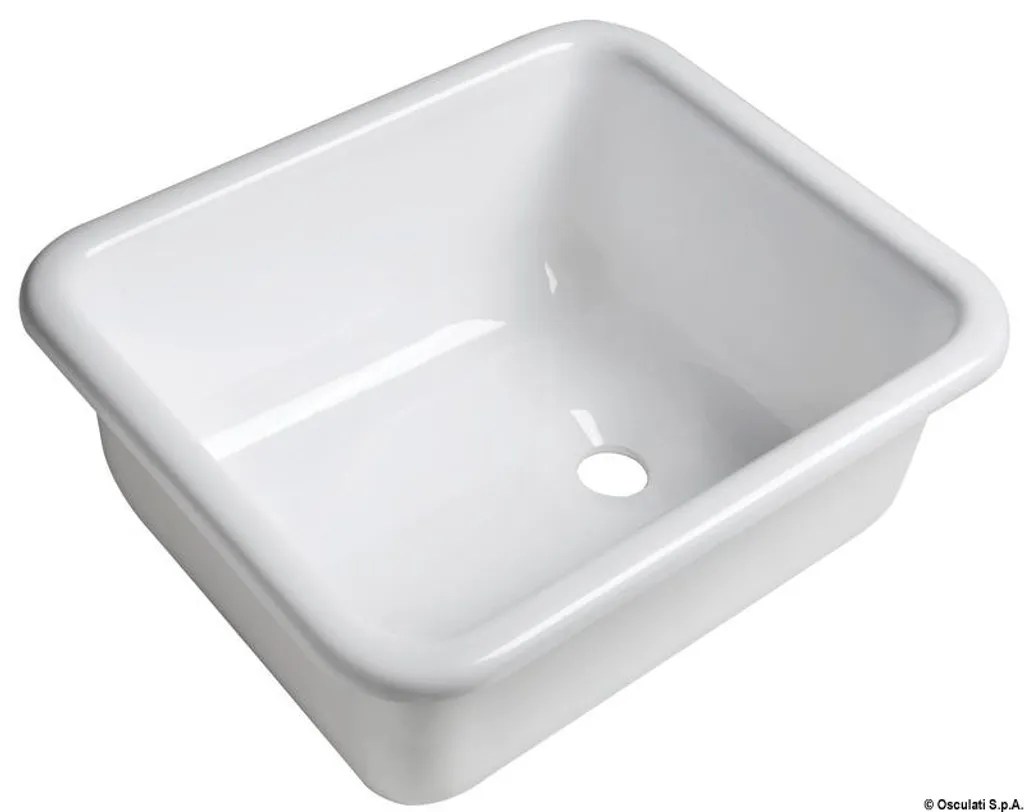 Évier de cuisine pour van et bateau plexiglas 330x280x140 mm compact