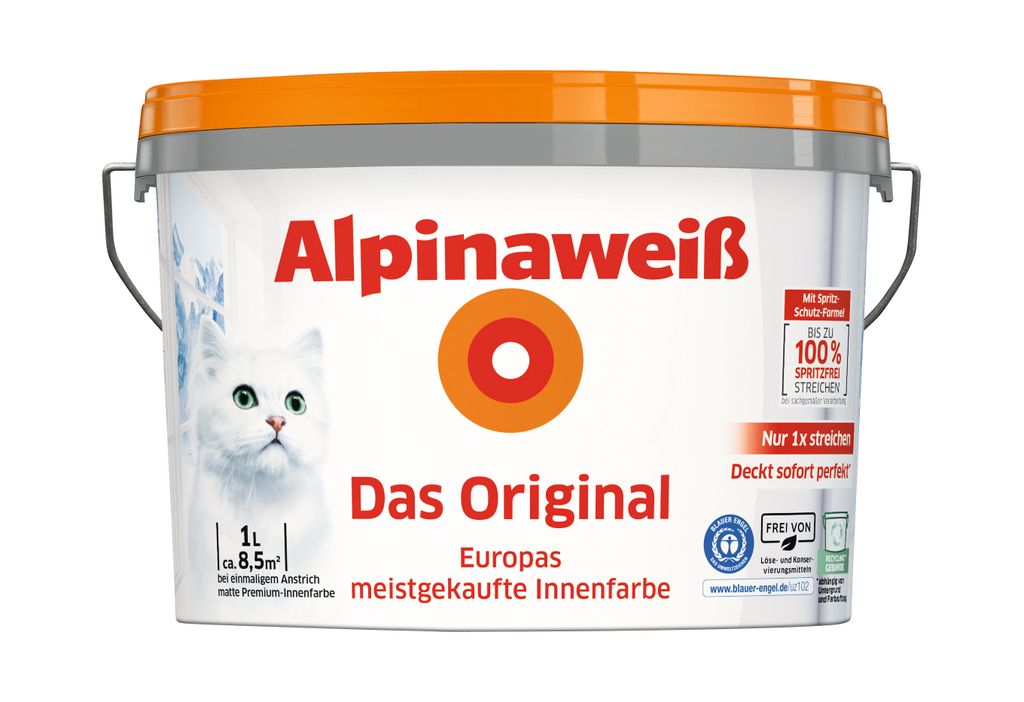 ALPINA weiß Das Original, matt, 1 Ltr Produktbild 