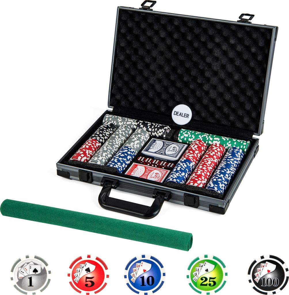 Zestaw żetonów do pokera COSTWAY Texas, żetony do pokera w Zdjęcie produktu 