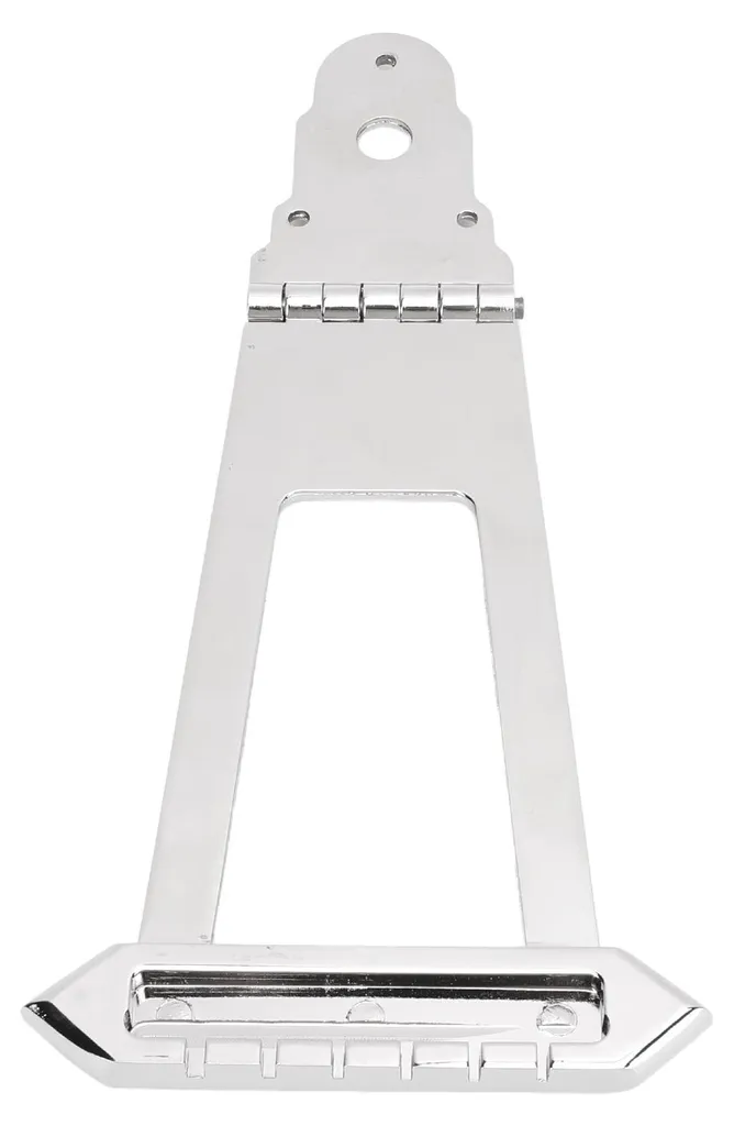 Chevalet de guitare jazz archtop avec cordier trapèze en alliage nickelé