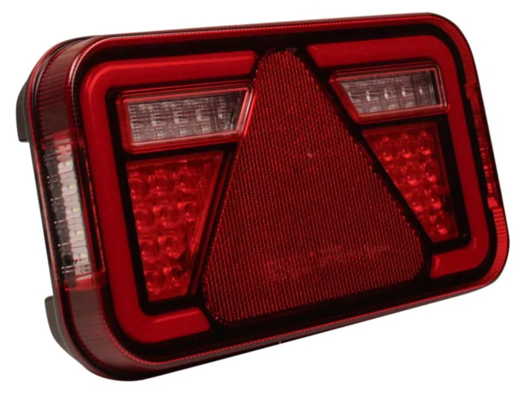 Feu arrière LED étanche Aspock 241x141x51 mm haute visibilité 24V