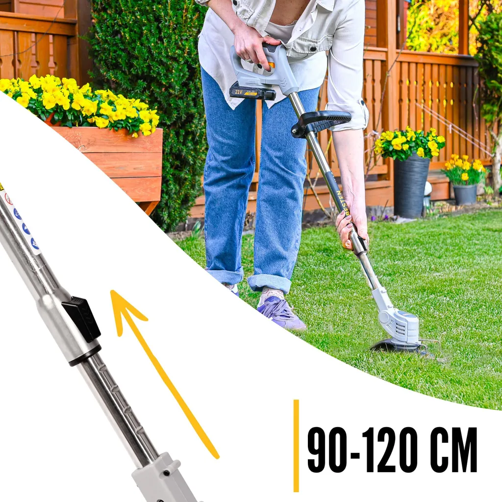 Débroussailleuse sans fil avec 2 batteries 3.0 - Finition bordure rapide - 14