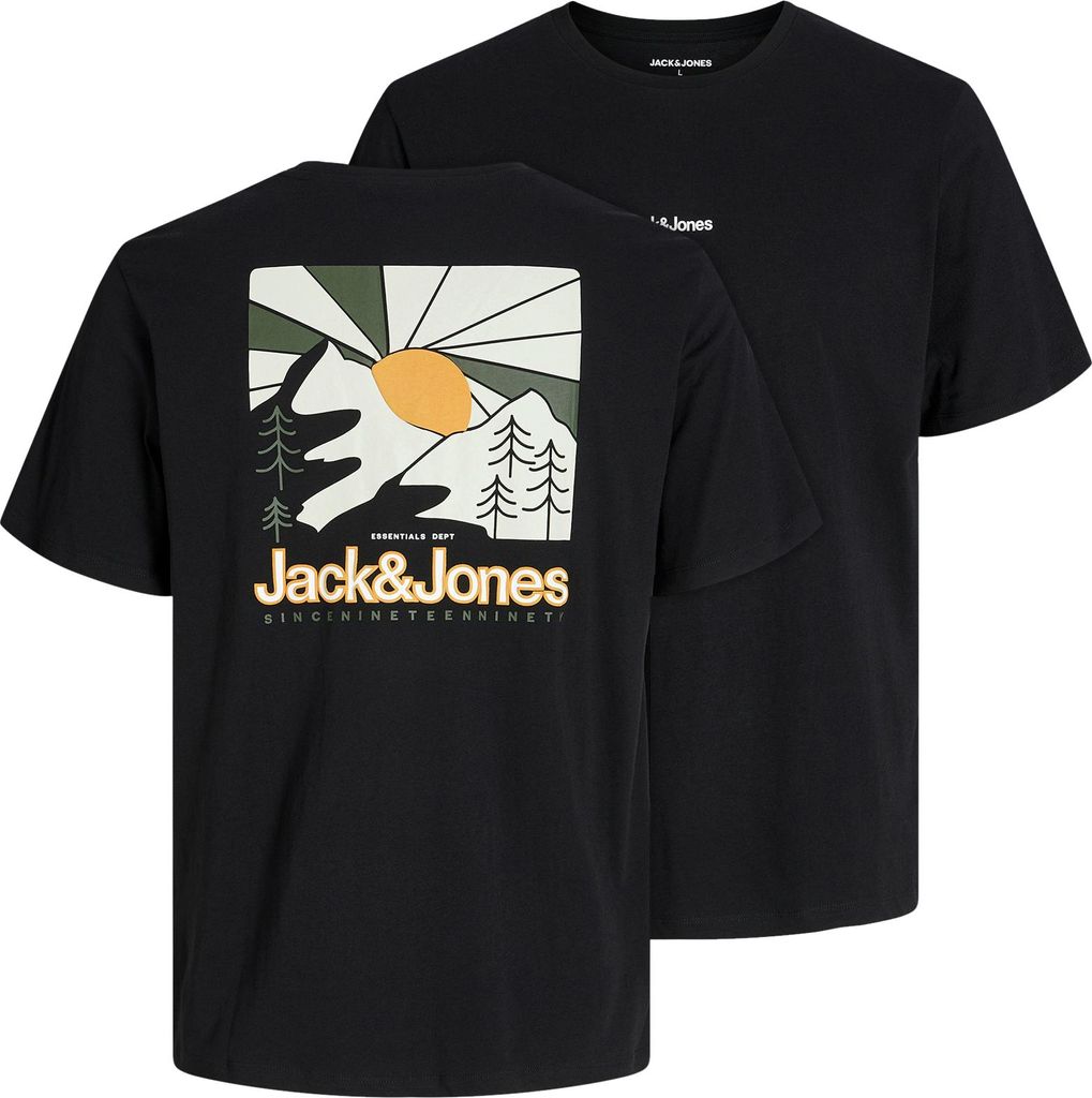 Jack&Jones T-Shirt schwarz XXL JJMINE Rückenprint