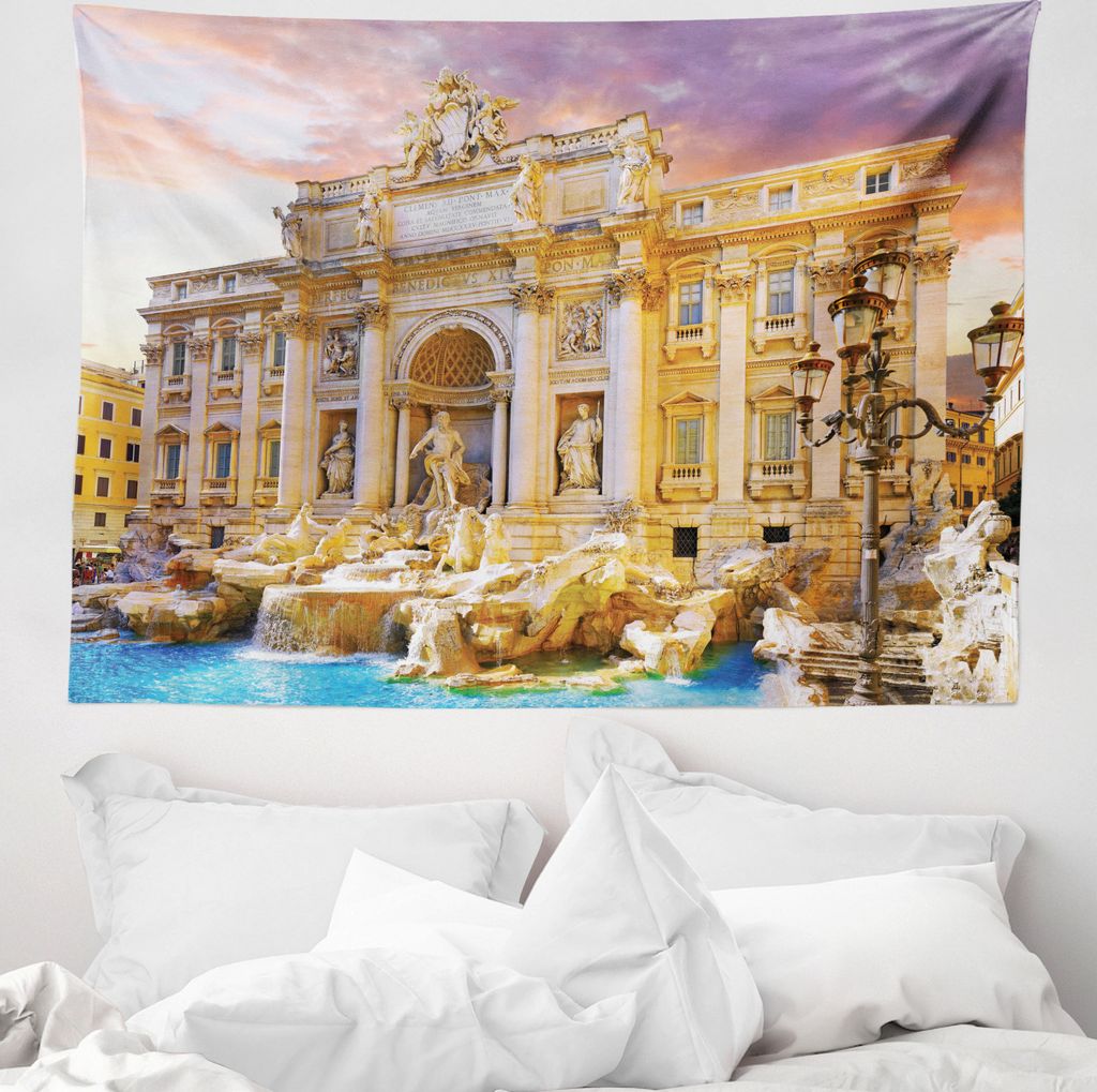 ABAKUHAUS Jahrgang Wandteppich, Kultur Fotografie aus Weiches Mikrofaser Stoff Waschbar ohne Verblassen Digitaldruck, 150 x 110 cm, Mehrfarbig