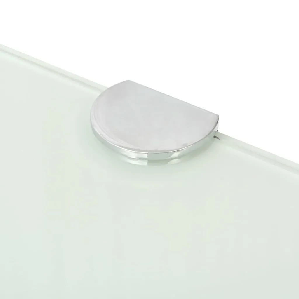 Étagères d'angle vidaXL verre blanc 25 cm : la solution pour vos coins - 5
