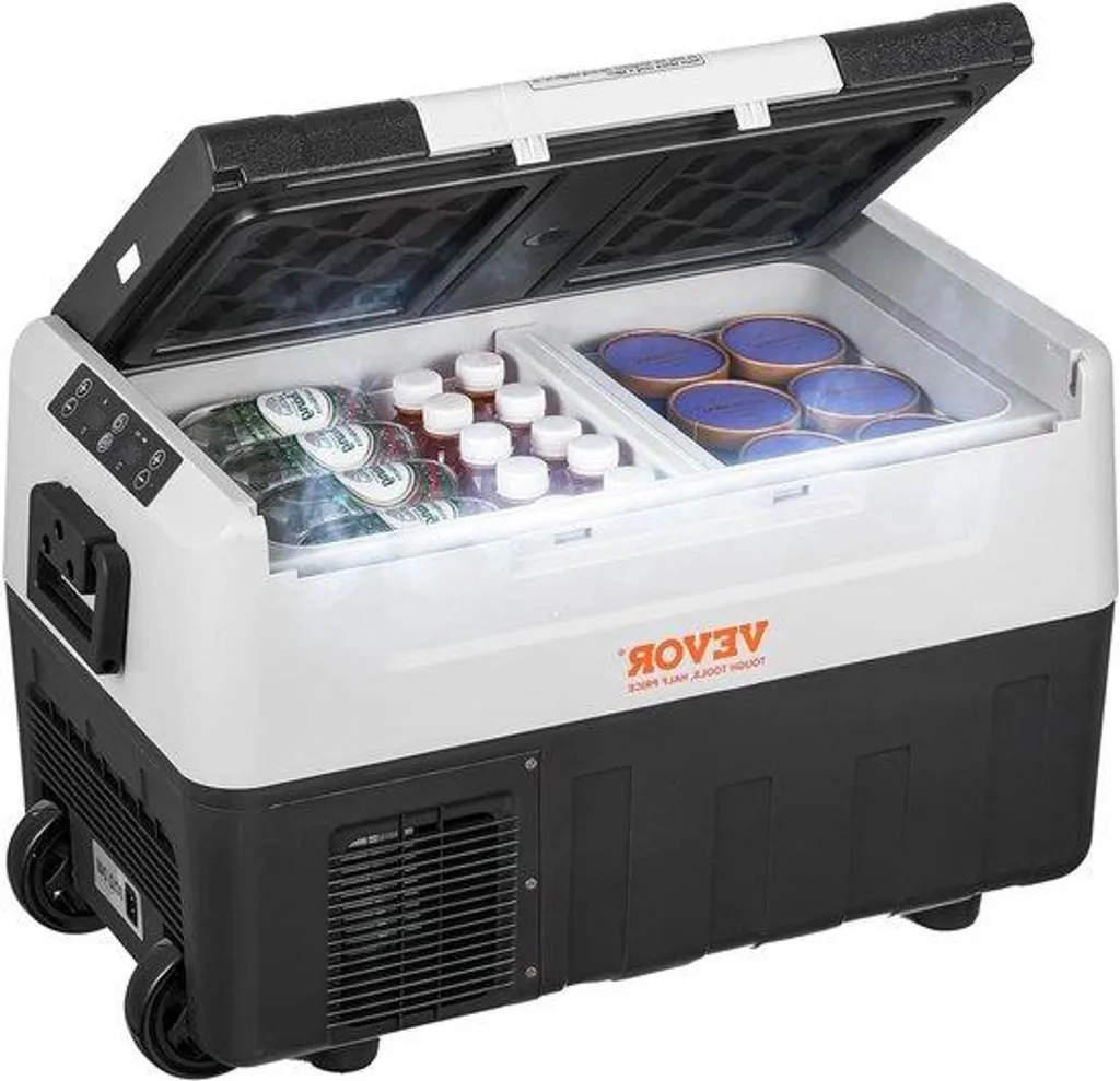 Glacière à Compresseur 35L 12/24V avec Roulettes - Réfrigérateur Compact